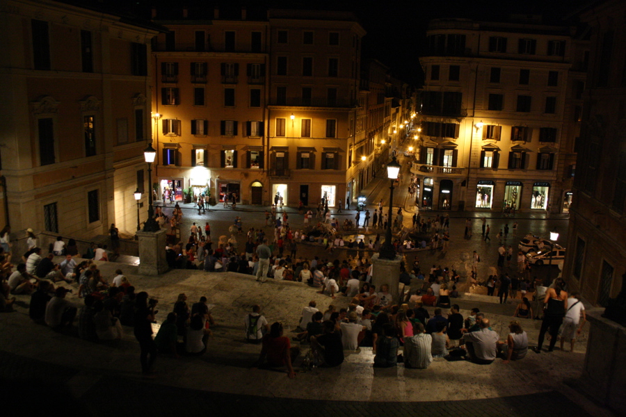 Sqaure of Spain in the night