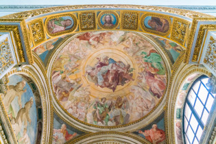ceiling painting santa maria in trastevere